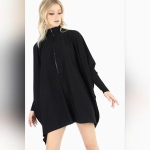 SUPERSIZED ZIP SWEATER